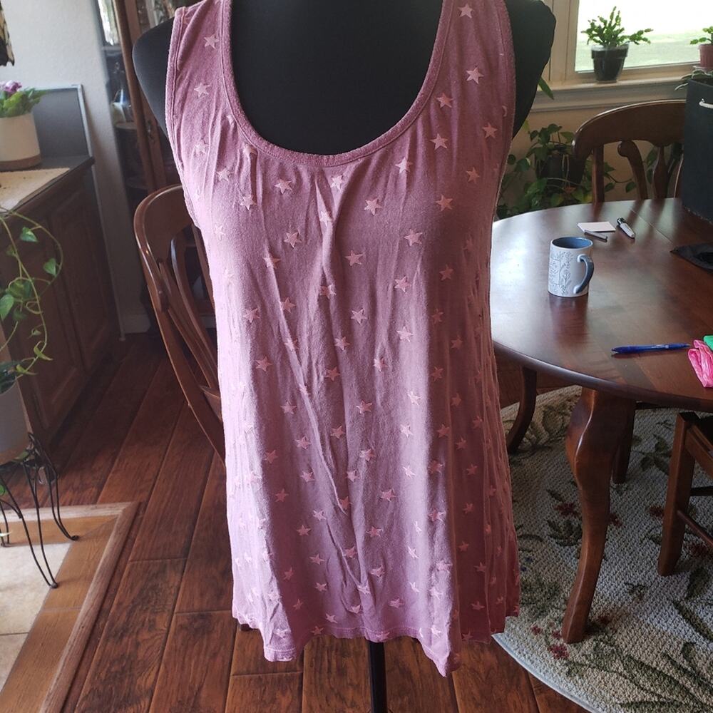 Name tag‎ removed by former owner tank top